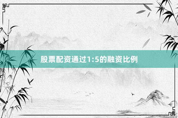 股票配资通过1:5的融资比例